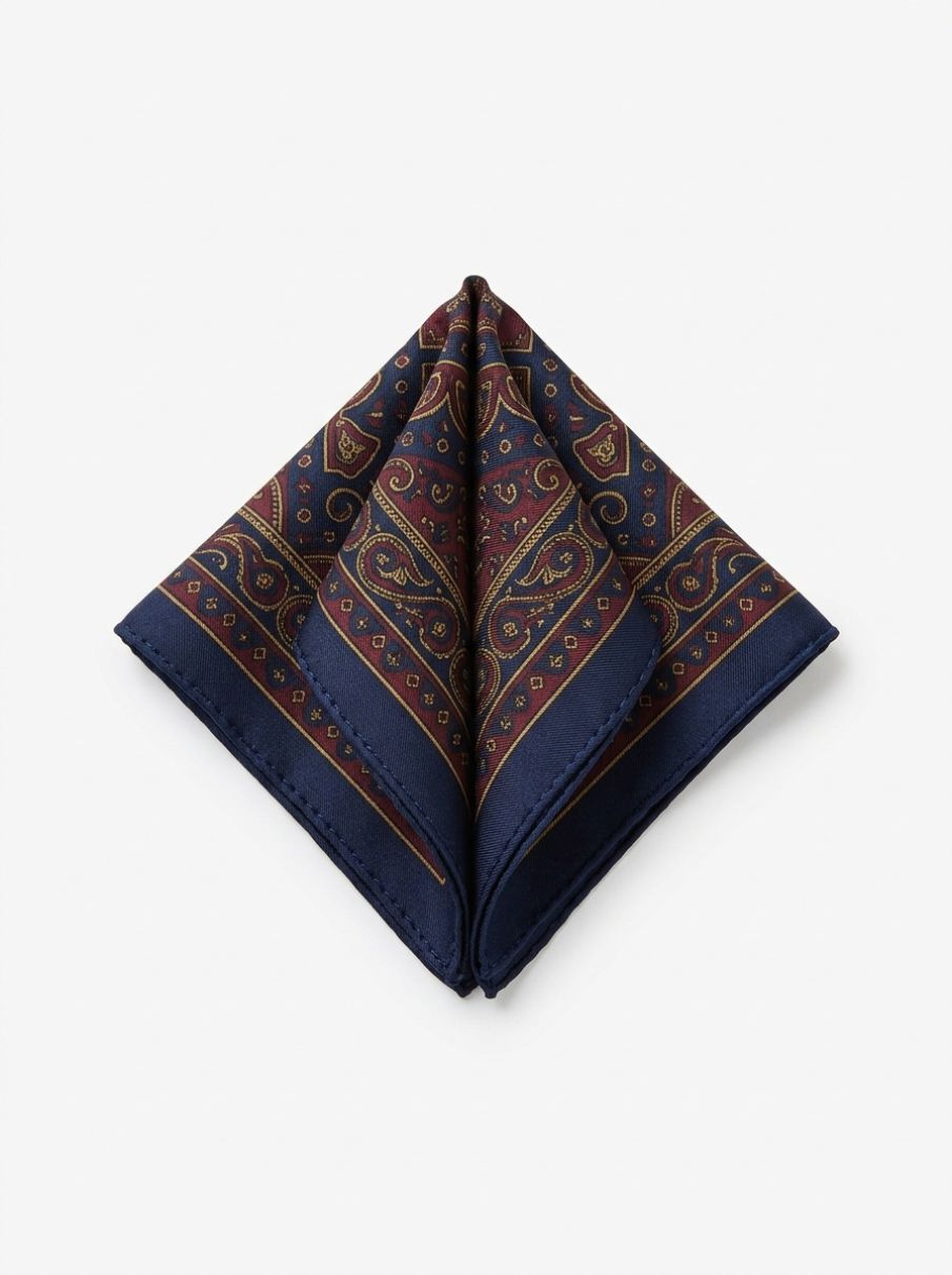 Hand-Rolled Silk Pocket Square