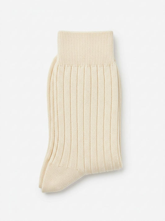Egyptian Cotton Ribbed Socks