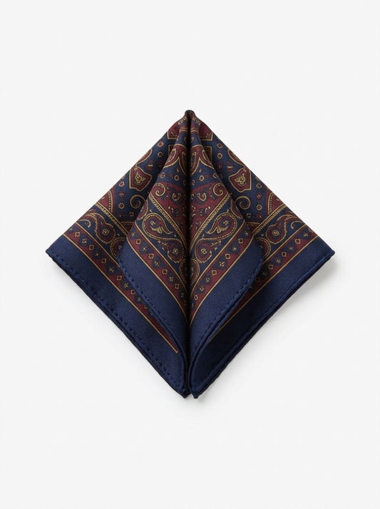 Hand-Rolled Silk Pocket Square